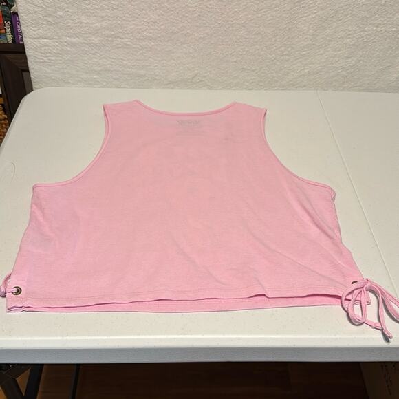 Looney Tunes Tweety Women's Side Tie Knit Tank Top Wild Flower Sz. Large Pink - Picture 4 of 10